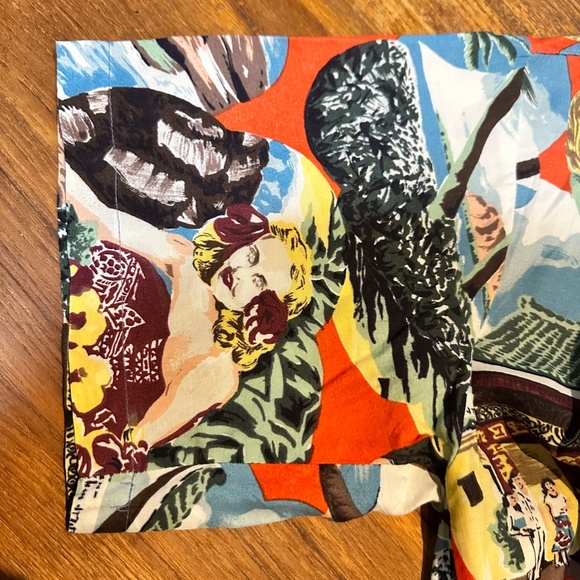 NOS Vintage 80's Reminiscence Rayon Hawaiin Aloha Shirt in Hula Print - Unisex - Picture 9 of 9